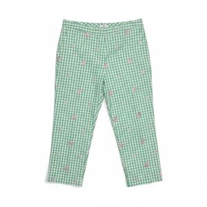 Lilly Pulitzer Vintage Crop Pants Women’s‎ Size 8 Petite Gingham Butterfly